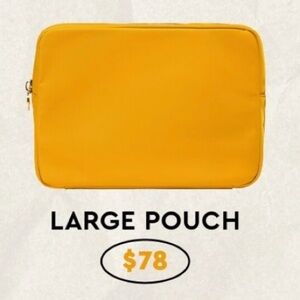 NWT Stoney Clover Lane Large Pouch - Pasta Limited Edition Golden Yellow